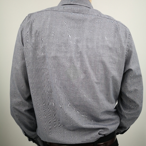 Polo Ralph Lauren Men's L Houndstooth Casual Button Down Long Sleeve Shirt - Picture 7 of 11